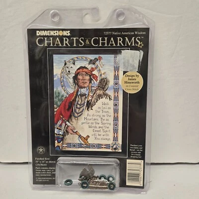 Dimensions Chart & Charms Native American Wisdom Cross Stitch James Himsworth - Image 1 of 4