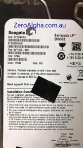 ST2000DL001, 9VT156-569, CC96, WU, 5YD0 Seagate Data Recovery Donor Hard Drive - Picture 1 of 1
