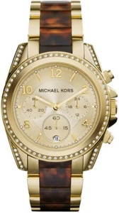 New Michael Kors Blair Champagne Dial MK6094 Watch Retail $300 - Picture 1 of 6