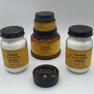 老式批量柯达 Developer D-72 双层酸定粉膜容器 — 第 1/4 张图片