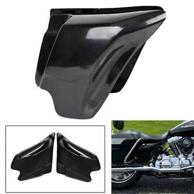 Unpainted Black ABS Side Covers Fit For Harley 1997-2007 Touring Road King Glide Foto 1 de 4