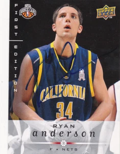 RYAN ANDERSON CALIFORNIA BEARS SIGNED CARD HEAT SUNS NETS ROCKETS MAGIC PELICANS - Picture 1 of 1