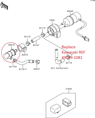 Filtro de combustible en línea Ninja Kawasaki ZX6R ZX6-R ZX-6R G1 G2 1998-1999 W428 Foto 1 de 4