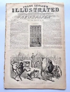 FEBRUARY 25, 1865 FRANK LESLIE'S ILLUSTRATED NEWSPAPER, NEW YORK - A576 - Picture 1 of 8