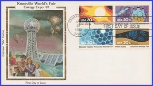 USA5 #2006-09 U/A COLORANO SILK FDC BL4 Knoxville World's Fair - Bild 1 von 1