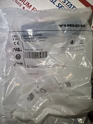 Turck B 8141-0/PG9 4 Pin Straight Female Connector - NEW - Image 1 of 2