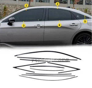 For Toyota Avalon 2019-2021 Black Stainless Car Window Molding Cover Trim 10PCS - Bild 1 von 10