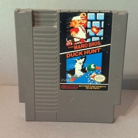 Vintage Nintendo Video Game NES Cartridge 1985 Super Mario Bros Duck Hunt Japan
