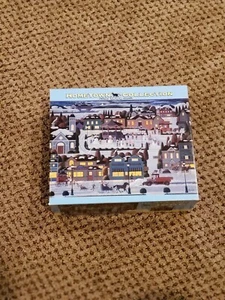 Hometown Collection Snowman Contest 1000 Piece Jigsaw Puzzle Heronim - Picture 1 of 2