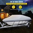 VEVOR 20-22ft 600D Heavy Duty Waterproof Trailerable V-Hull Boat Cover Fishing