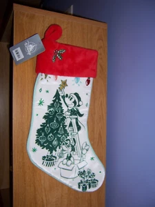 Disney Store Christmas Stocking Mickey Mouse Pluto Chip Dale - Picture 1 of 13