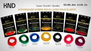 KND HYBRID XCROSSOVER HYBRID SOLID LATEX POLE ELASTIC From £3.99 +FREE P&P   - Picture 1 of 16