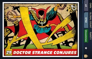 marvel collect VINTAGE PANEL #29 conjures DOCTOR STRANGE topps digital card W3 - Bild 1 von 2