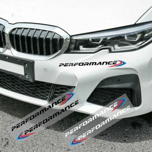 2X M Performance Aufkleber Front Bumper Sticker für BMW E90 E46 E39 E60 F30 F20 - Picture 1 of 10