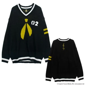 Vocaloid Kagamine Rin Len Knit Shirt V Neck Unisex Cyber Cosplay Piapro Japan - Picture 1 of 12