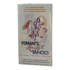 Fermat's Last Tango The New York Theatre Company VHS Tape - Picture 1 of 6