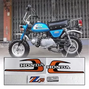 Sticker Emblem Logo For Honda Monkey 1974 L/R Pair Side Fuel Tank V6 Z50 Gorilla - Picture 1 of 4