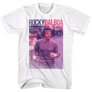 Rocky Movie The Italian Stallion Jogging Streets Of Philly 1976 Men's T Shirt - Picture 1 of 5