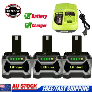 1~2x 18V 9Ah 7Ah 5Ah Lithium Battery For RYOBI P108 ONE PLUS RB18L50 OR Charger - Picture 1 of 30