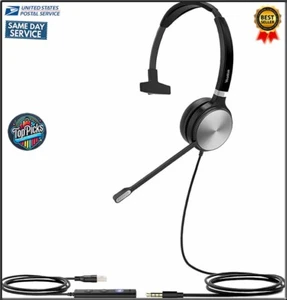 Yealink UH36-MONO Auriculares USB con Cable USB 2, Jack de 3,5 mm, Certificados Microsoft Teams - Imagen 1 de 7
