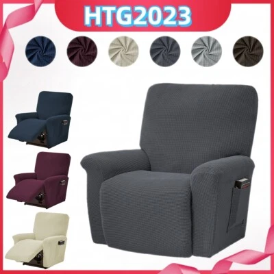 Sesselhusse Stretch Relaxsessel TV Fernsehsessel Abdeckung Liege Sesselschoner - Bild 1 von 4