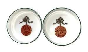 2 x Royal Doulton Capital Trinket Dish Christmas Theme 10cm / 2.5cm - Bild 1 von 3
