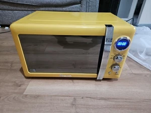 Microonde Swan Retro Standard Giallo - Foto 1 di 10