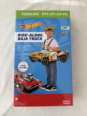 Hot Wheels Race Ride Along 3D Halloween Costume & Hat 3T-4T Toddler Kids - Image 1 of 4