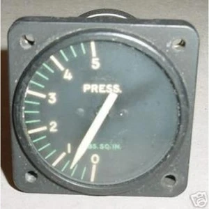 Vintage Warbird Jet Pressure Indicator, 6400-C2A-1-A5 - Picture 1 of 1