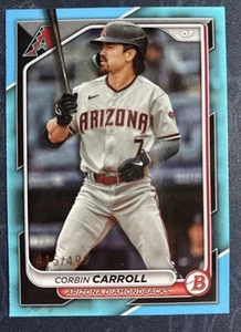 2024 Bowman - Corbin Carroll #25 Sky Blue Border /499 - Bild 1 von 3