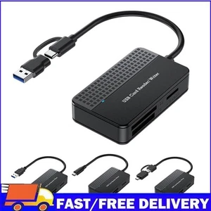 USB 3.0 Type C USB Card Reader 4 in 1 Memory Smart Card Reader 5Gbps SD TF CF MS - Afbeelding 1 van 24