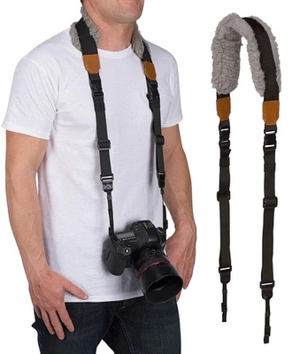 MP-SS8 DSLR Camera Strap – Quick Release Sheepskin Neck Sling Shoulder Harnes... - Image 1 of 4