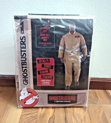 Adult Ghostbusters Halloween Costume Licensed -2XL 48-52  PLUS NEW! fast ship - Image 1 of 4