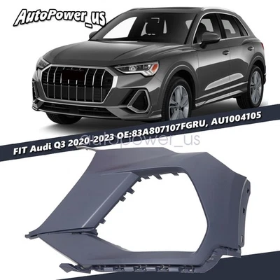 Front Bumper Face Bar End Extension Driver For Audi Q3 2020-2023 83A807107FGRU - Image 1 of 4