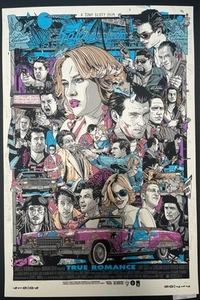 Tyler Stout - True Romance - 2018 Movie Poster Screen Print Limited Edition /750 - Picture 1 of 3