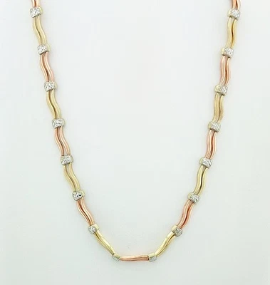 COLLAR TRICOLOR ORO 14K Foto 1 de 4