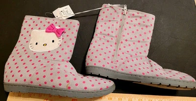 ZAPATILLAS SANRIO HELLO KITTY MUJER GRIS Y ROSA NUEVAS SIN ETIQUETAS TALLA 5 Foto 1 de 4