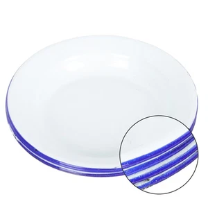 4 Pcs Enamel Dinner Ware Set Jewelry Dish Holder Appetizer Dishes - Picture 1 of 12