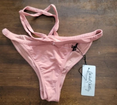 Nuevo con etiquetas Parte inferior de bikini Rachel Pally S Sunset polvorienta con tiras 123501 Foto 1 de 4