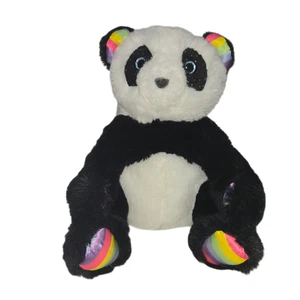 Douglas Cuddle Toys Panda Bear Plush Rainbow Ears & Paws 11 Inch #4200 2019 - Picture 1 of 12
