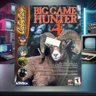 (CD-ROM, 2000) Cabela's Big Game Hunter 4 PC Windows 95/98 NUEVO Sellado CAJA GRANDE Foto 1 de 4