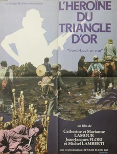"L'HÉROÏNE DU TRIANGLE D'OR" Affiche originale 1976 (Marianne LAMOUR) 60x80cm - Picture 1 of 1