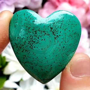 Malachite polished natural crystal healing gemstone Heart specimen  - #2 - Picture 1 of 4