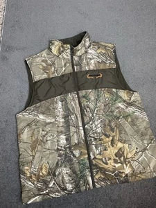 Real Tree Camo Puffer Hunting Vest Size Large Adult Camo Vest Realtree - Picture 1 of 6
