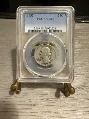 1952 Washington Quarter-PCGS VG10 - Image 1 of 2
