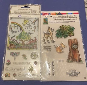 2er Set neue Stempelsets, Stampendous (mit Stanzenset) & Hampton Art - Acryl - Bild 1 von 5