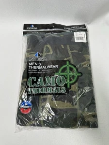 Vintage Indera Camo Thermal Waffle Drawers Long Underwear Mens XL 42-44 NEW 2005 - Picture 1 of 4