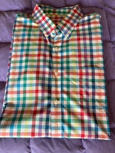 J. CREW Herren leichtes 100% Baumwolle mehrfarbig kariert LS Hemd Gr. XL TALL - Bild 1 von 11
