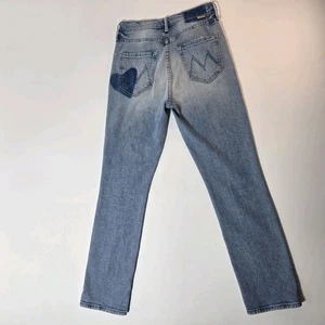 MOTHER SUPERIOR The Button Fly Dazzler Ankle in I Confess Heart Denim Jeans 26 - Bild 1 von 24