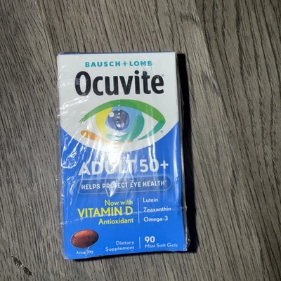 Bausch Lomb Ocuvite Adulto 50+ Minigeles Vitaminas y Minerales Ojos, 90 Ct Exp 2/2027 Foto 1 de 4